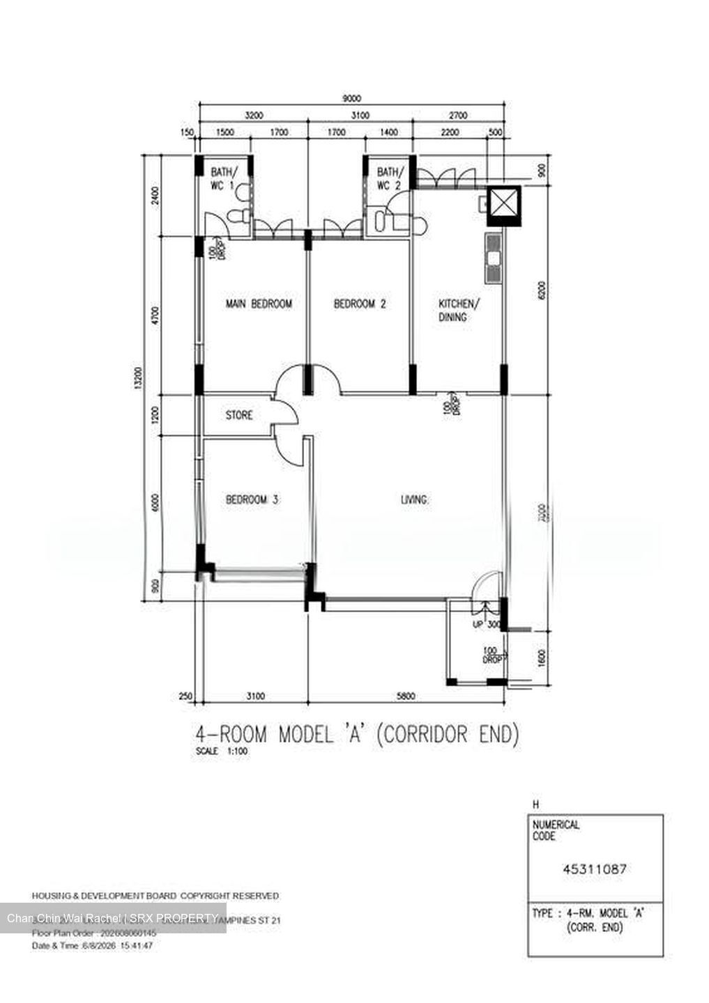 Blk 261 Tampines Street 21 (Tampines), HDB 4 Rooms #597192311